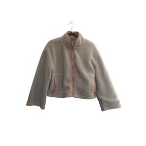 Madewell x Penfield Haight Fleece full zip Sherpa Jacket Womens XS Sand #6141